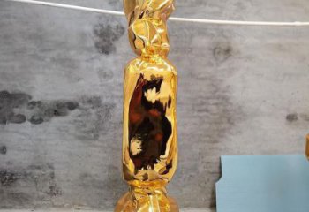 糖果雕塑廠，電鍍工藝制作，廣場(chǎng)不銹鋼糖果雕塑