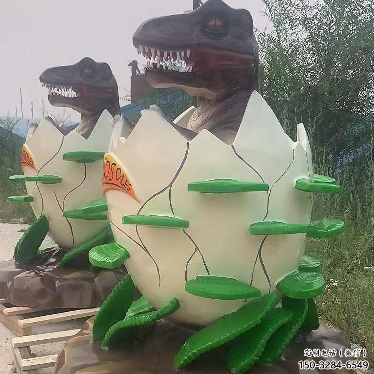 城市恐龍蛋雕塑 風景區彩繪雕塑 抽象擺件