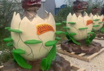 商業街恐龍蛋雕塑 售樓處學校雕塑 動漫擺件