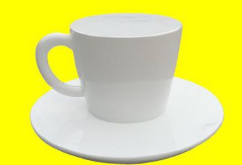 仿真杯子雕塑 店門口園林雕塑 茶道小品