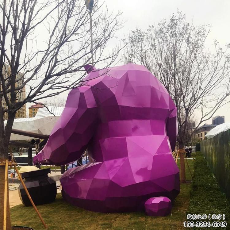 庭院黑熊雕塑 城市古銅色雕塑 動(dòng)物小品