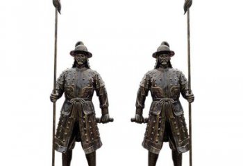 廣場(chǎng)武士雕塑 公園仿真雕塑 抽象擺件