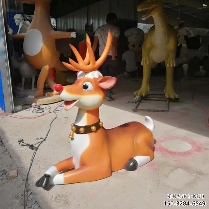 預(yù)定商場小鹿雕塑 仿真雕塑 店門口小品