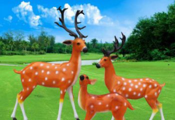 大型小鹿雕塑制作 步行街宣傳雕塑 仿真擺件