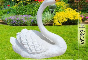 玻璃鋼仿真天鵝雕塑 酒店公園雕塑 風景區(qū)擺件