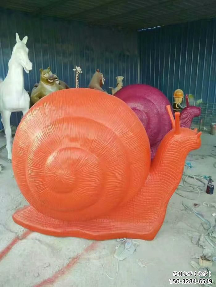 庭院玻璃鋼蝸牛雕塑廠家 城市古銅色雕塑 動(dòng)物小品