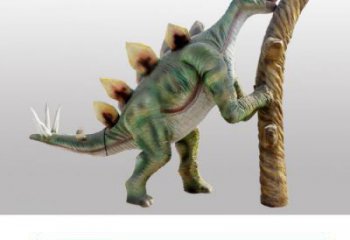 彩繪玻璃鋼恐龍雕塑 仿真景觀雕塑 步行街擺件