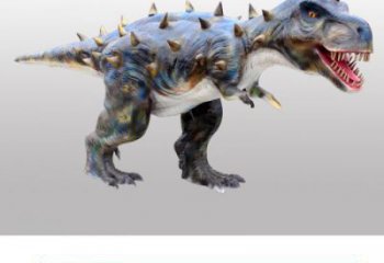 公園玻璃鋼恐龍雕塑 酒店門口雕塑 彩繪擺件