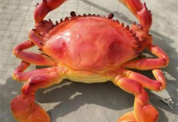 園林玻璃鋼螃蟹雕塑 風景區仿真雕塑 廣場小品