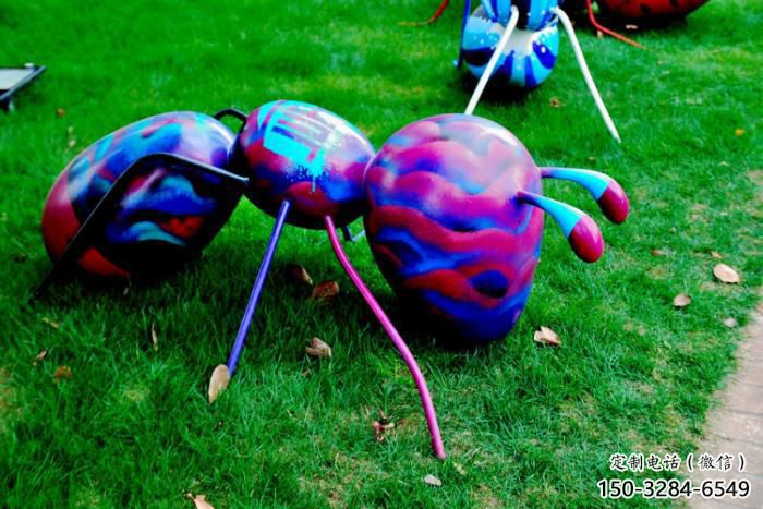 玻璃鋼酒店螞蟻雕塑 庭院仿真雕塑 彩繪小品
