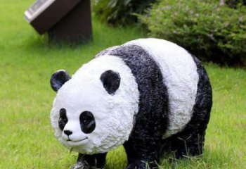 城市玻璃鋼熊貓雕塑廠家 風景區彩繪雕塑 抽象擺件