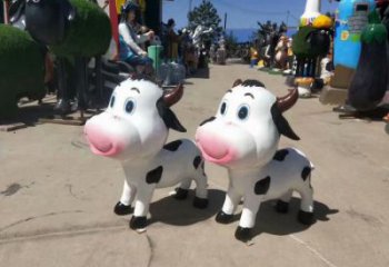 城市玻璃鋼小狗雕塑 風景區彩繪雕塑 抽象擺件