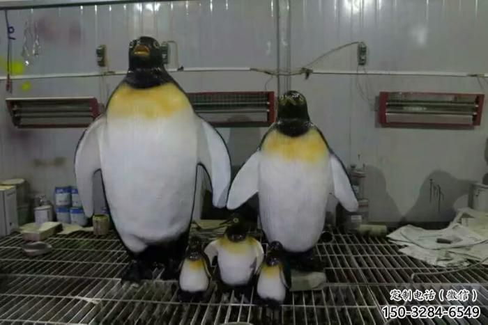 風(fēng)景區(qū)玻璃鋼企鵝雕塑 售樓處廣場(chǎng)雕塑 仿古擺件