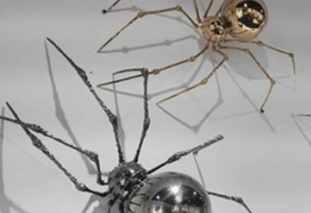 不銹鋼大型蜘蛛雕塑 門口創意雕塑 售樓處小品