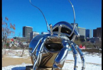 大型不銹鋼蜘蛛雕塑廠 商業街廣場雕塑 古銅色擺件