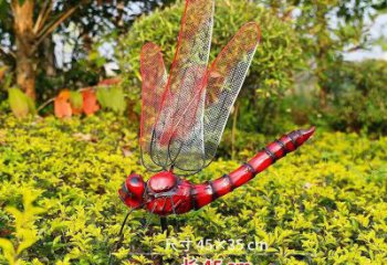 大型玻璃鋼蜻蜓雕塑 商業街廣場雕塑 彩繪擺件