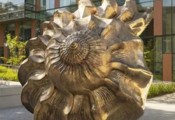 園林海螺銅雕塑廠家 田間彩繪雕塑 仿真擺件