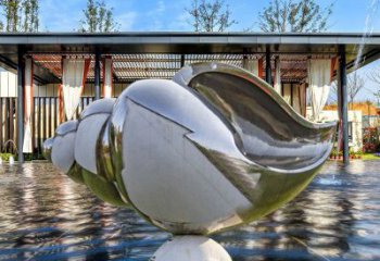 商業(yè)街不銹鋼海螺雕塑 售樓處動物雕塑 動物擺件