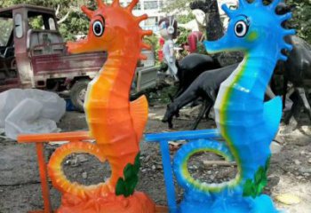 玻璃鋼仿真海馬雕塑 酒店公園雕塑 風(fēng)景區(qū)擺件