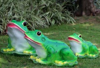 玻璃鋼仿真青蛙雕塑 酒店公園雕塑 風景區擺件