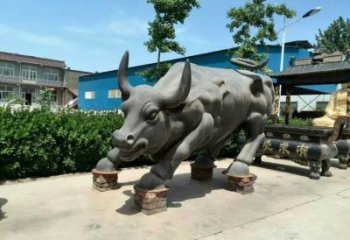 古銅色開荒牛銅雕塑 大型城市雕塑 商業(yè)街擺件