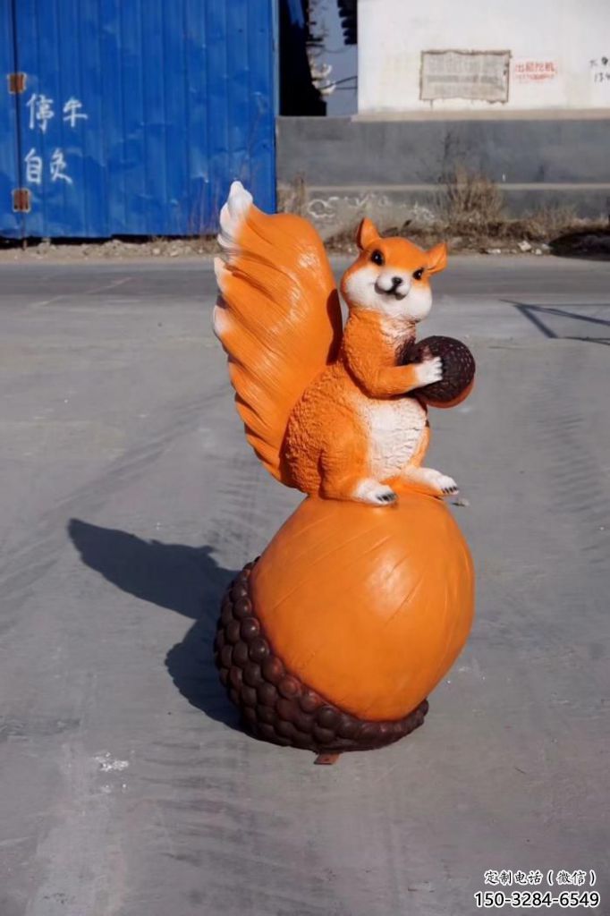 玻璃鋼園林松鼠雕塑 城市廣場雕塑 步行街?jǐn)[件
