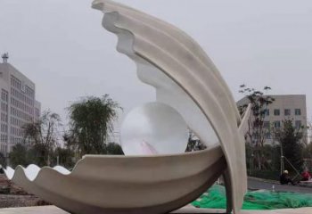 創(chuàng)意不銹鋼貝殼雕塑 步行街店門口雕塑  景觀小品