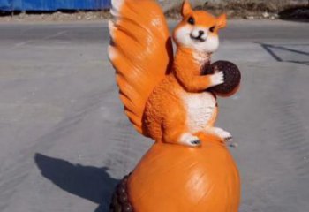 玻璃鋼園林松鼠雕塑 城市廣場(chǎng)雕塑 步行街?jǐn)[件