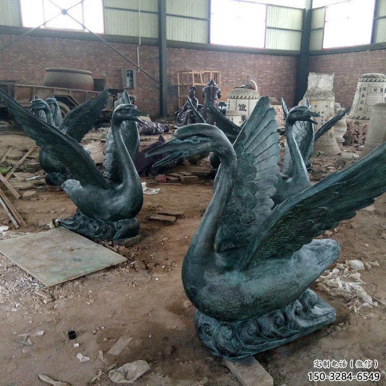 鴨子雕塑廠家，仿真動物， 公園廣場街頭擺件 (14)