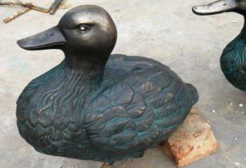 鴨子雕塑廠家，仿真動物， 公園廣場街頭擺件 (13)