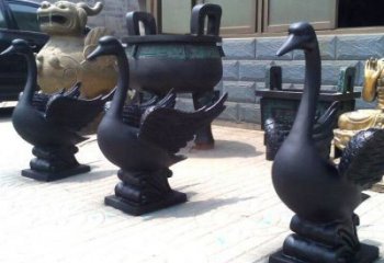 鴨子雕塑廠家，仿真動物， 公園廣場街頭擺件 (16)