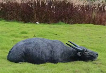 水牛雕塑，公園園林動物，仿真景觀擺件 (2)