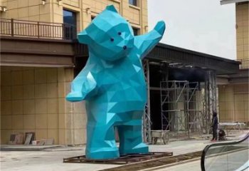 大熊雕塑廠家，酒店房地產(chǎn)雕塑，現(xiàn)代景觀小品 (1)