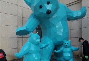大熊雕塑廠家，酒店房地產(chǎn)雕塑，現(xiàn)代景觀小品 (2)