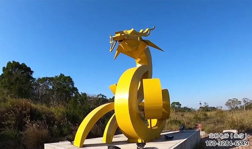 龍形銅雕塑，鑄銅工藝，大型動(dòng)物雕塑制造商 (1)