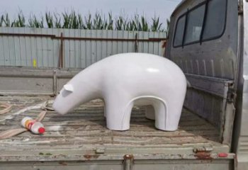 不銹鋼大熊雕塑，公園廣場雕塑，仿真彩繪工藝 (12)