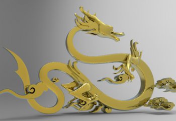 龍形銅雕塑，鑄銅工藝，大型動物雕塑制造商 (1)