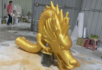 龍形銅雕塑，鑄銅工藝，大型動物雕塑制造商 (4)