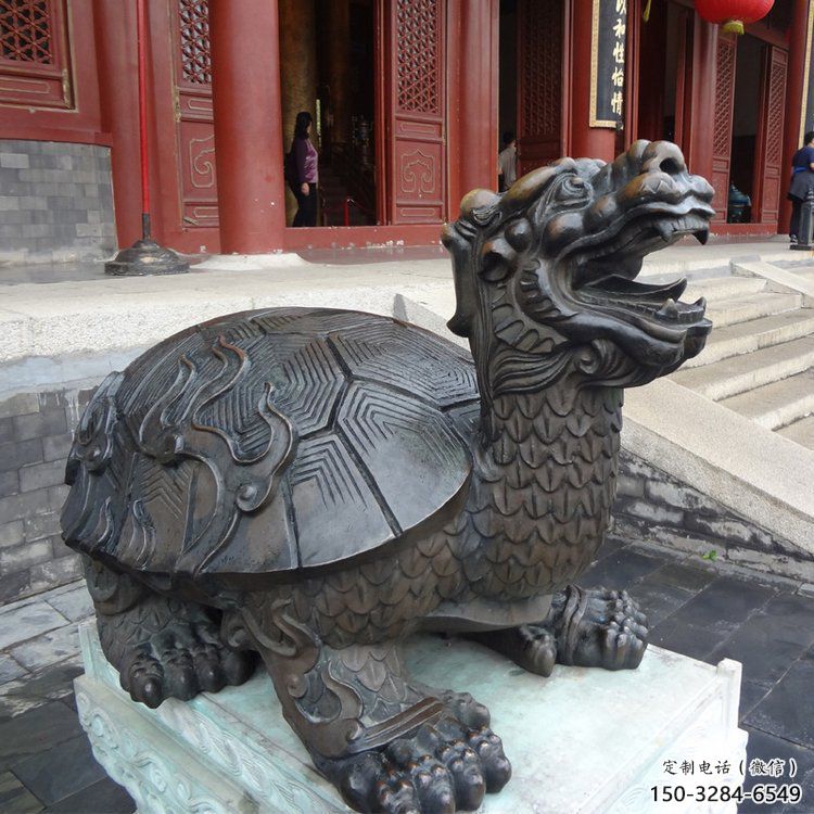 銅烏龜?shù)袼苤谱?，神獸動物，仿古公園廣場擺件