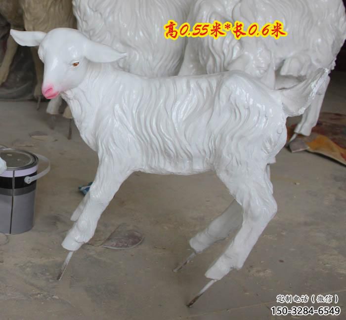 公園山羊雕塑廠家 酒店門口雕塑 彩繪擺件