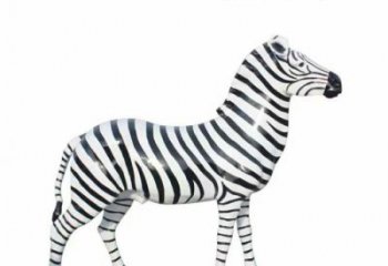 斑馬雕塑廠家，仿真彩繪工藝，公園廣場街頭小品