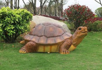 仿古烏龜雕塑 庭院彩繪雕塑 田間小品