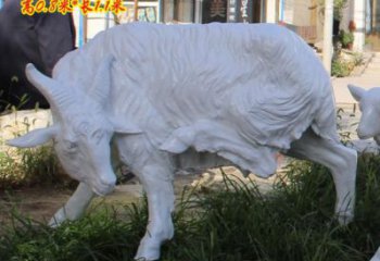 創(chuàng)意山羊雕塑廠家 步行街店門口雕塑 影視劇小品