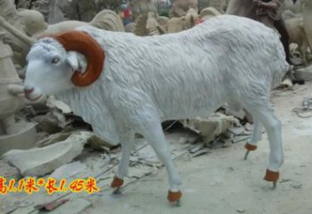 制作田間山羊雕塑廠家 彩繪仿真雕塑 園林?jǐn)[件