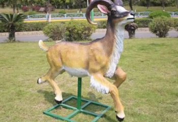 玻璃鋼綿羊雕塑廠，動物景觀，廣場園林小品