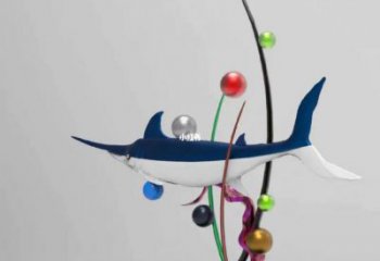 玻璃鋼劍魚雕塑生產廠，海洋生物雕塑，公園廣場大型雕塑