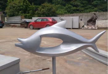 彩繪玻璃鋼劍魚雕塑，海洋生物雕塑，廣場(chǎng)大型雕塑