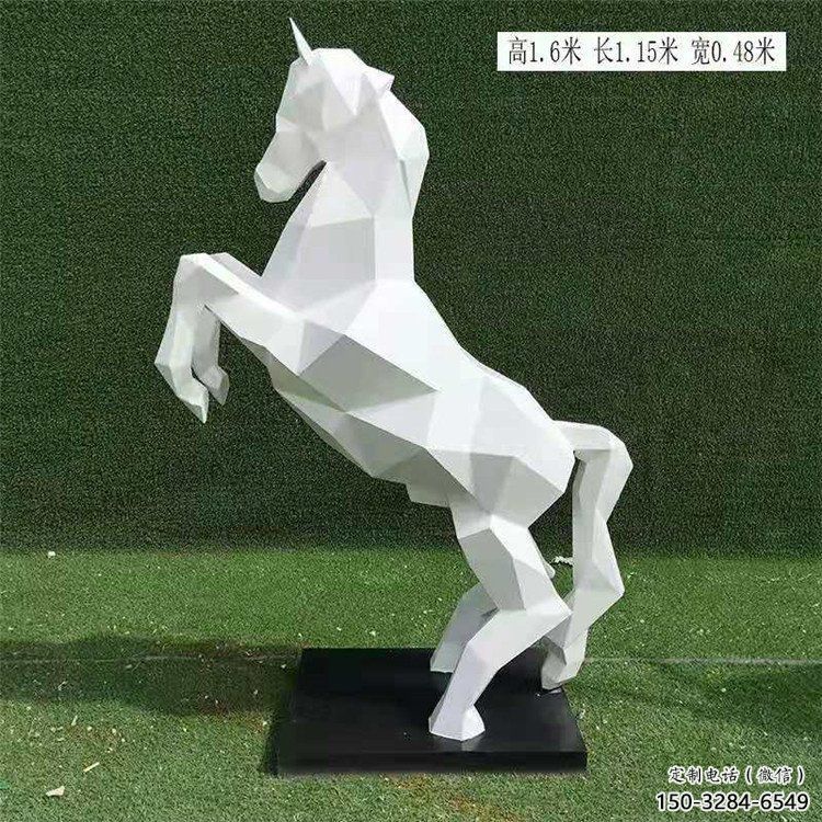 廣場奔馬雕塑 公園仿真雕塑 抽象擺件