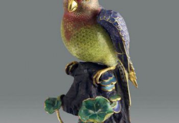 靜態(tài)鸚鵡雕塑廠家，美陳動物小品，仿真鸚鵡雕塑制作