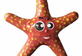彩繪海星雕塑 仿真動(dòng)物雕塑 步行街?jǐn)[件